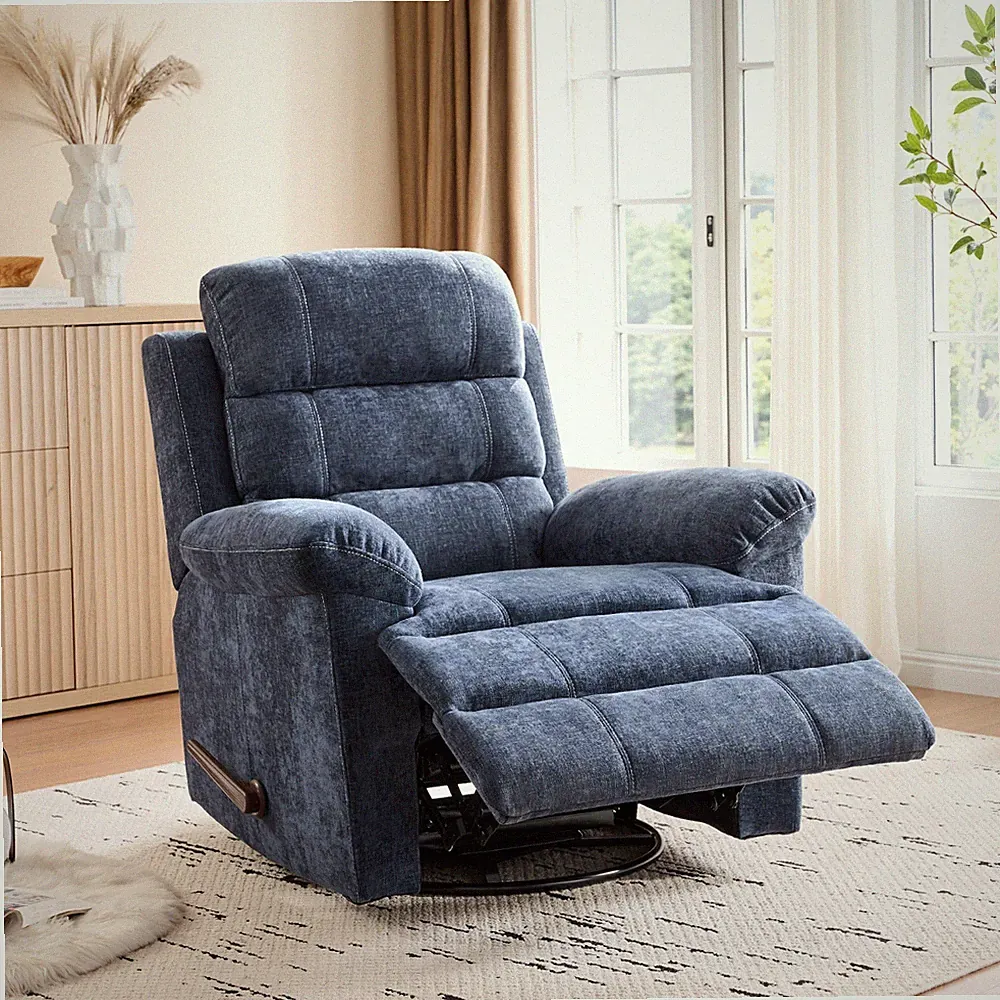 Rocker, Swivel, Recliner Chair | Manual Lever Recliner for Living Room